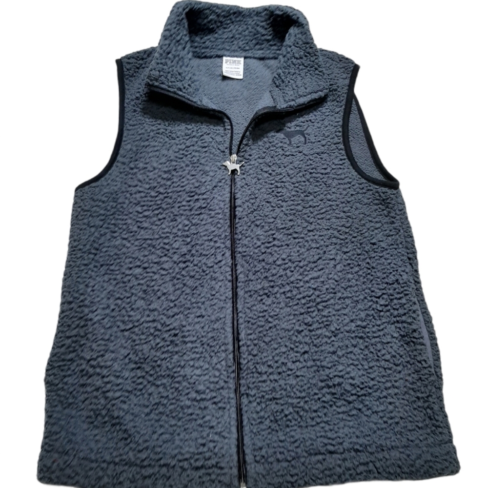 *Victoria’s Secret Pink Gray Sherpa Size S/P‎